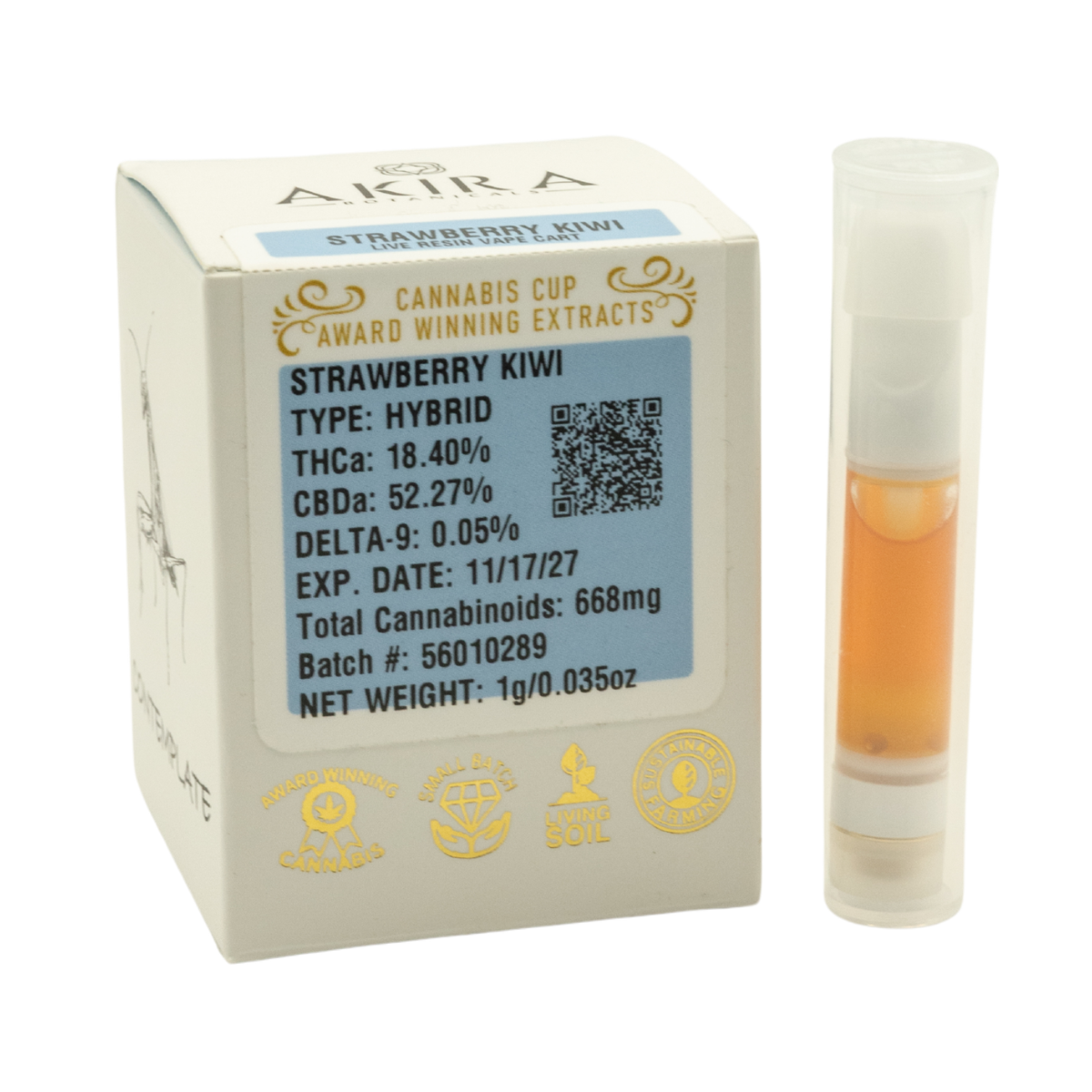 Strawberry Kiwi Live Resin THCa/CBD Cart 1g