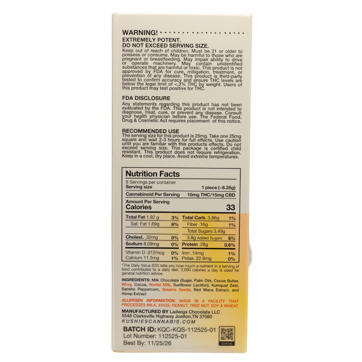 Chocolate Bars 80mg THC