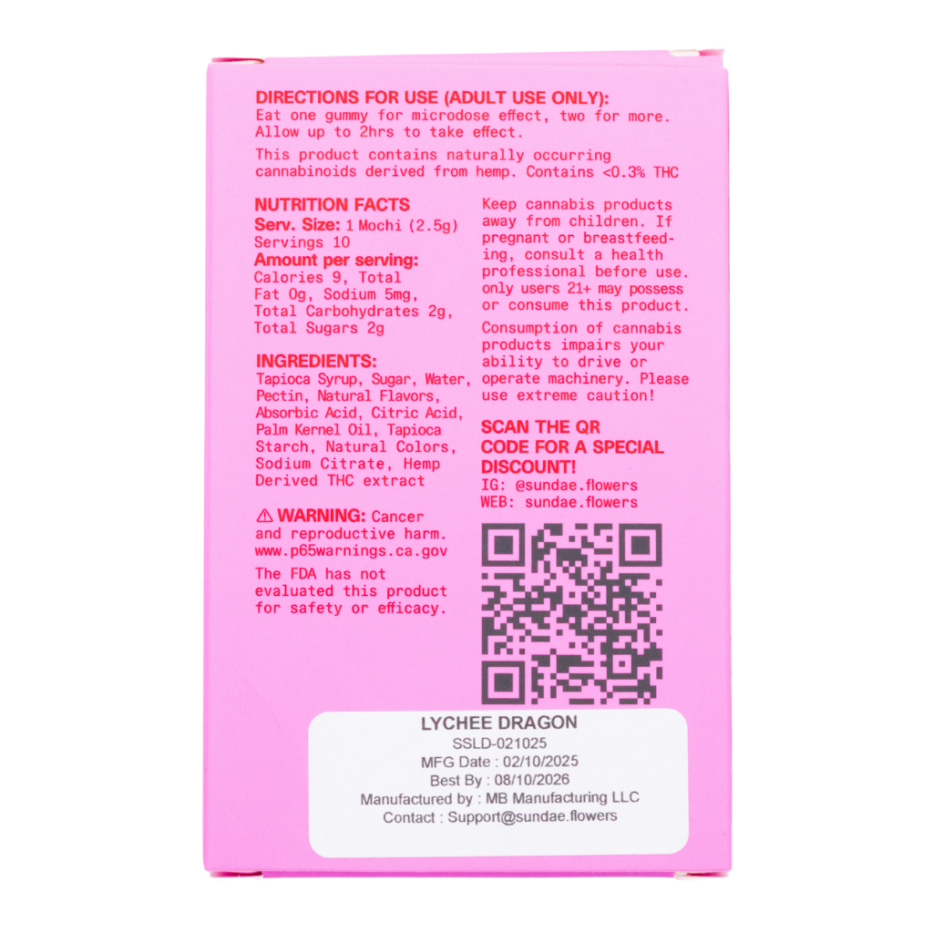 Lychee Dragon THC Gummies 10mg