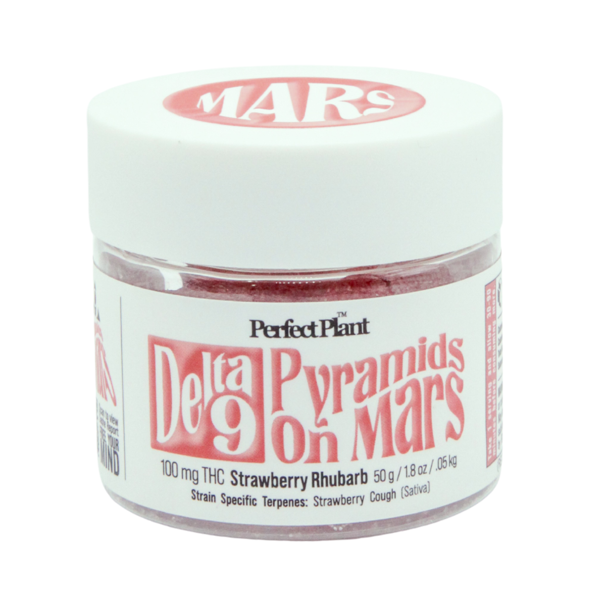 Perfect Plant Strawberry Rhubarb Pyramids On Mars THC Gummies