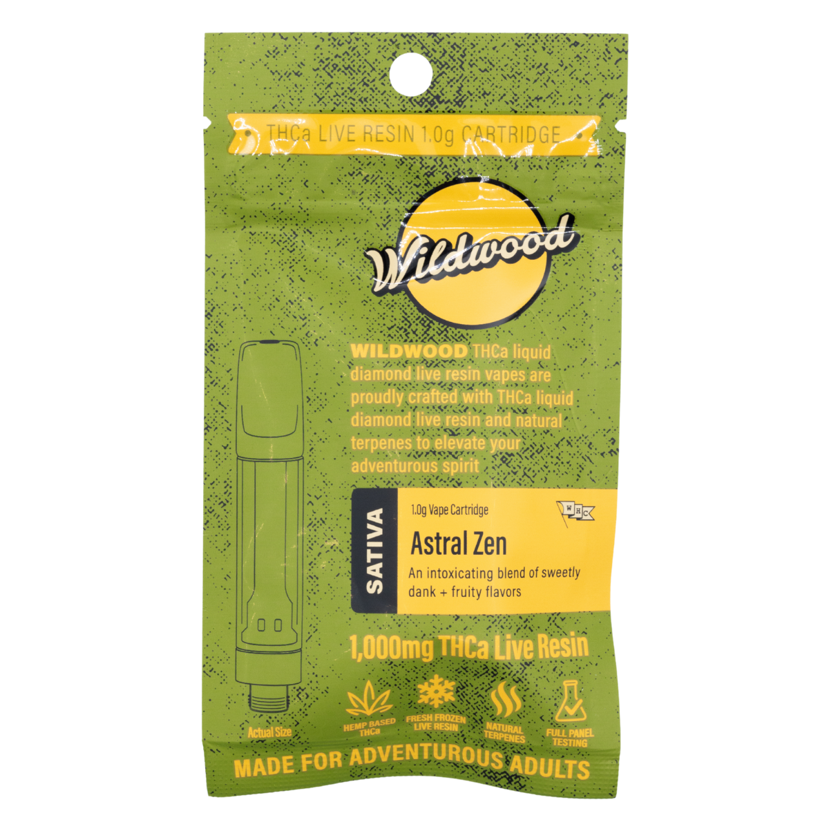 Wildwood Astral Zen 1g THCa Live Resin Cartridge