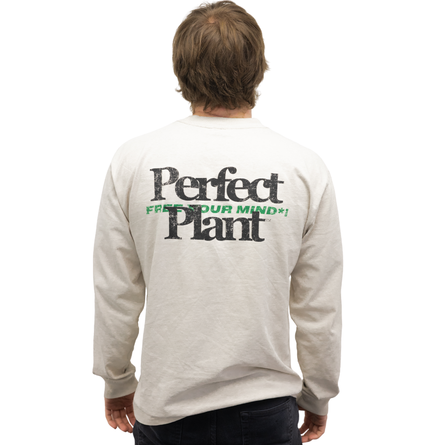 "Free Your Mind" Faded Bone Long Sleeve Tee