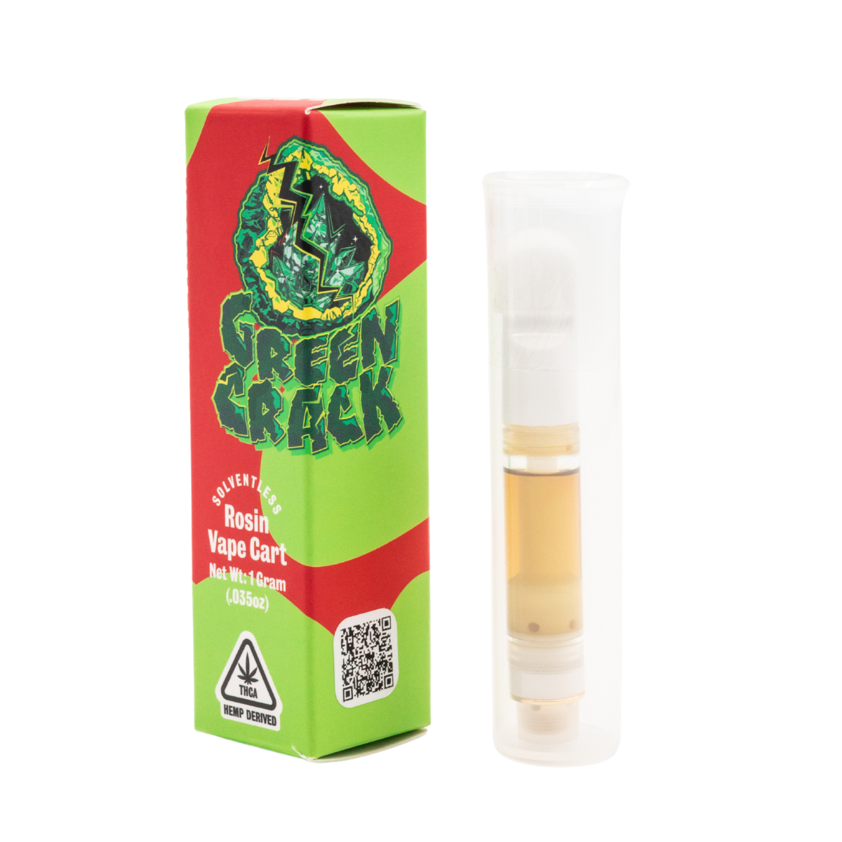 Green Crack Live Rosin THCa Cart 1g