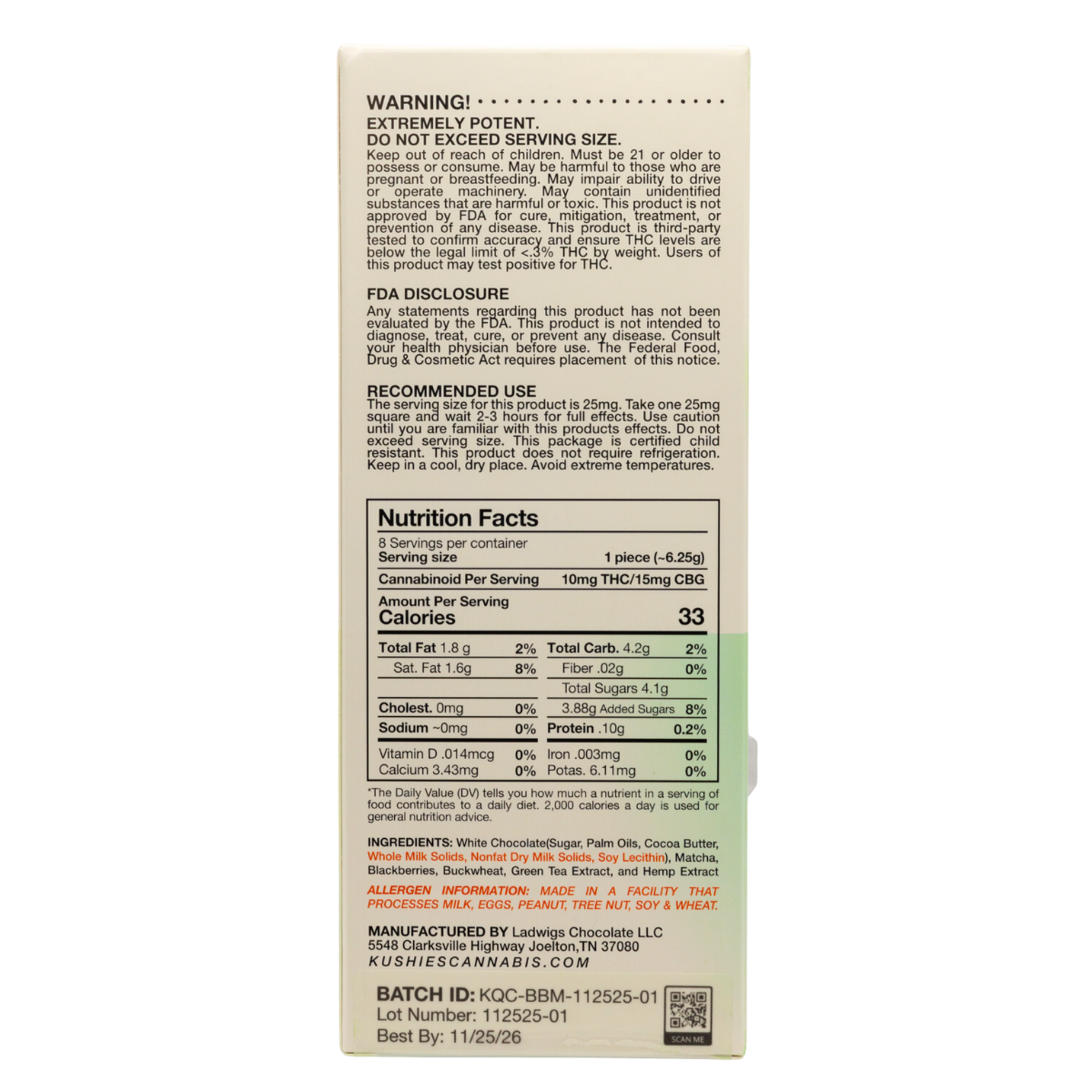 Chocolate Bars 80mg THC