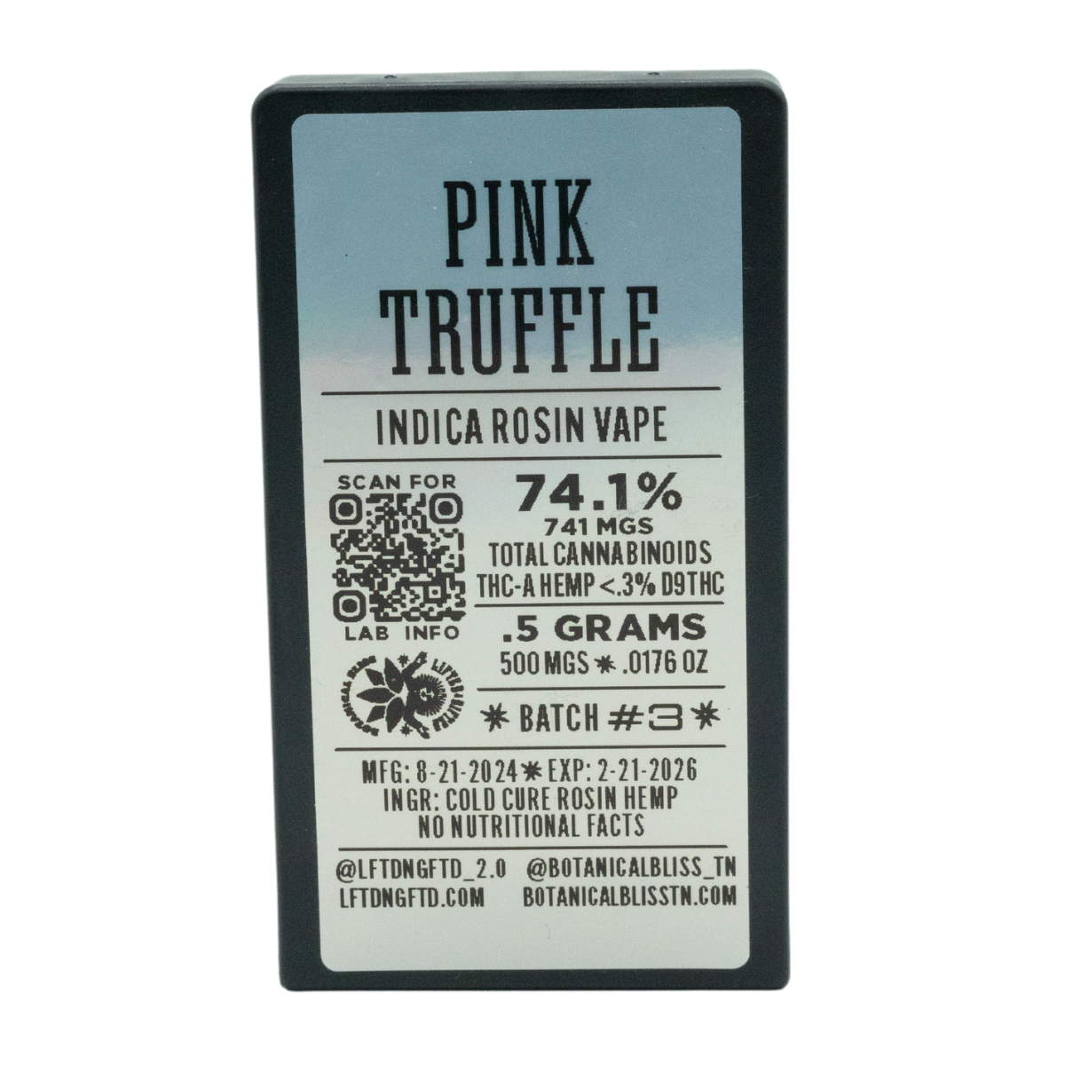 Pink Truffle 0.5g Rosin Cart