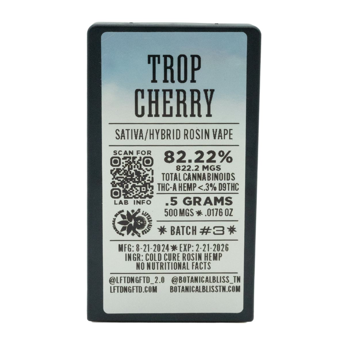 Trop Cherry 0.5g Rosin Cart