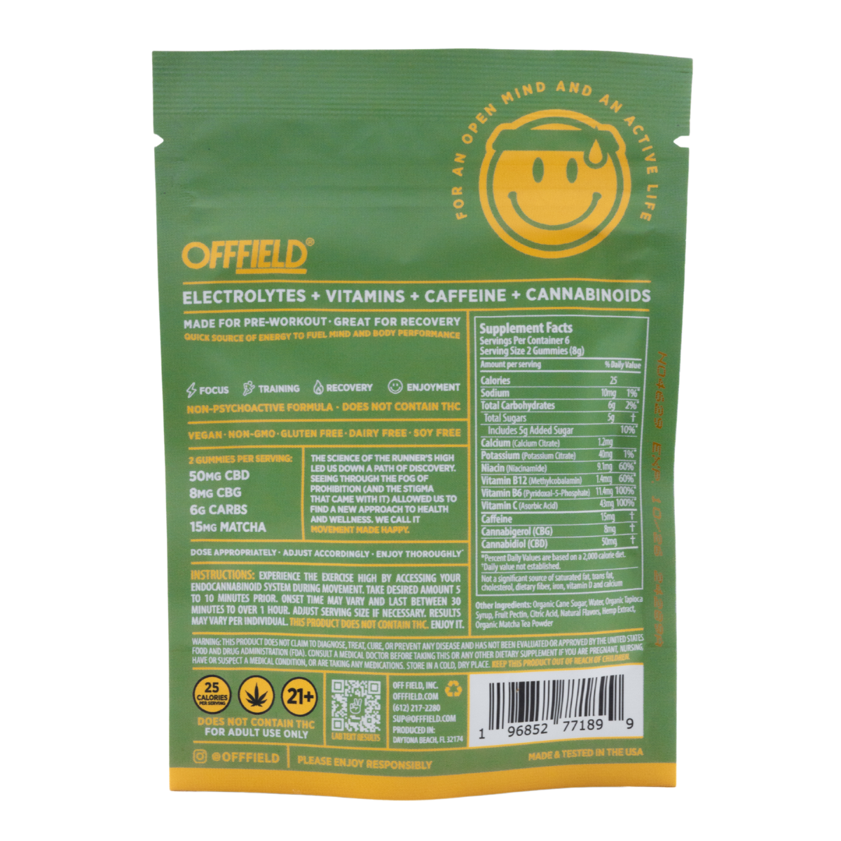 Honeydew Melon Enhanced Energy Gummies