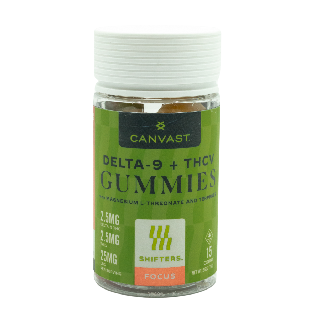 Shifters Focus Delta-9 + THCv Gummies (15pk)