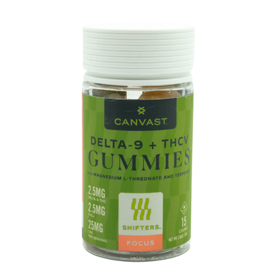 Shifters Focus Delta-9 + THCv Gummies (15pk)