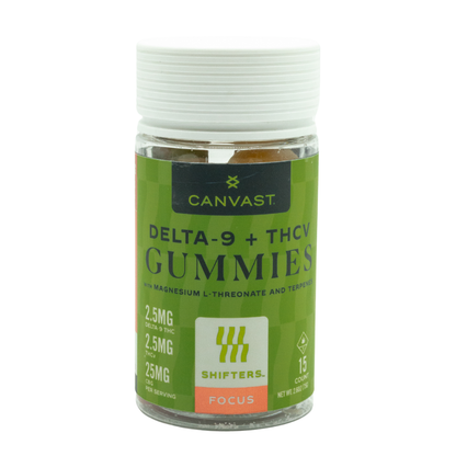 Shifters Focus Delta-9 + THCv Gummies (15pk)