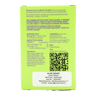 Aloe Grape THC Gummies 10mg