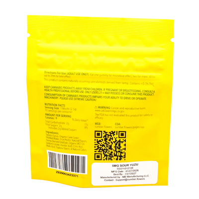 Sour Yuzu THC Gummies 5mg