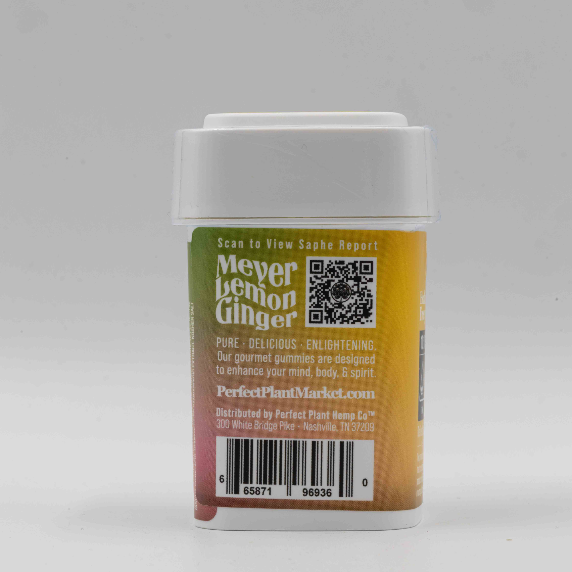 Meyer Lemon Ginger - Gourmet Gummies (10:10 CBD:THC)