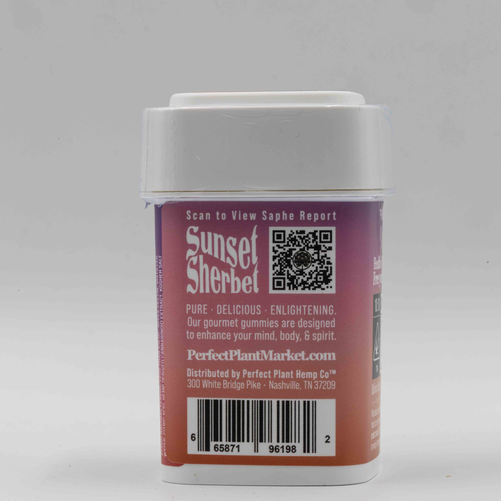 Sunset Sherbert - Gourmet Gummies (10:10 CBD:THC)